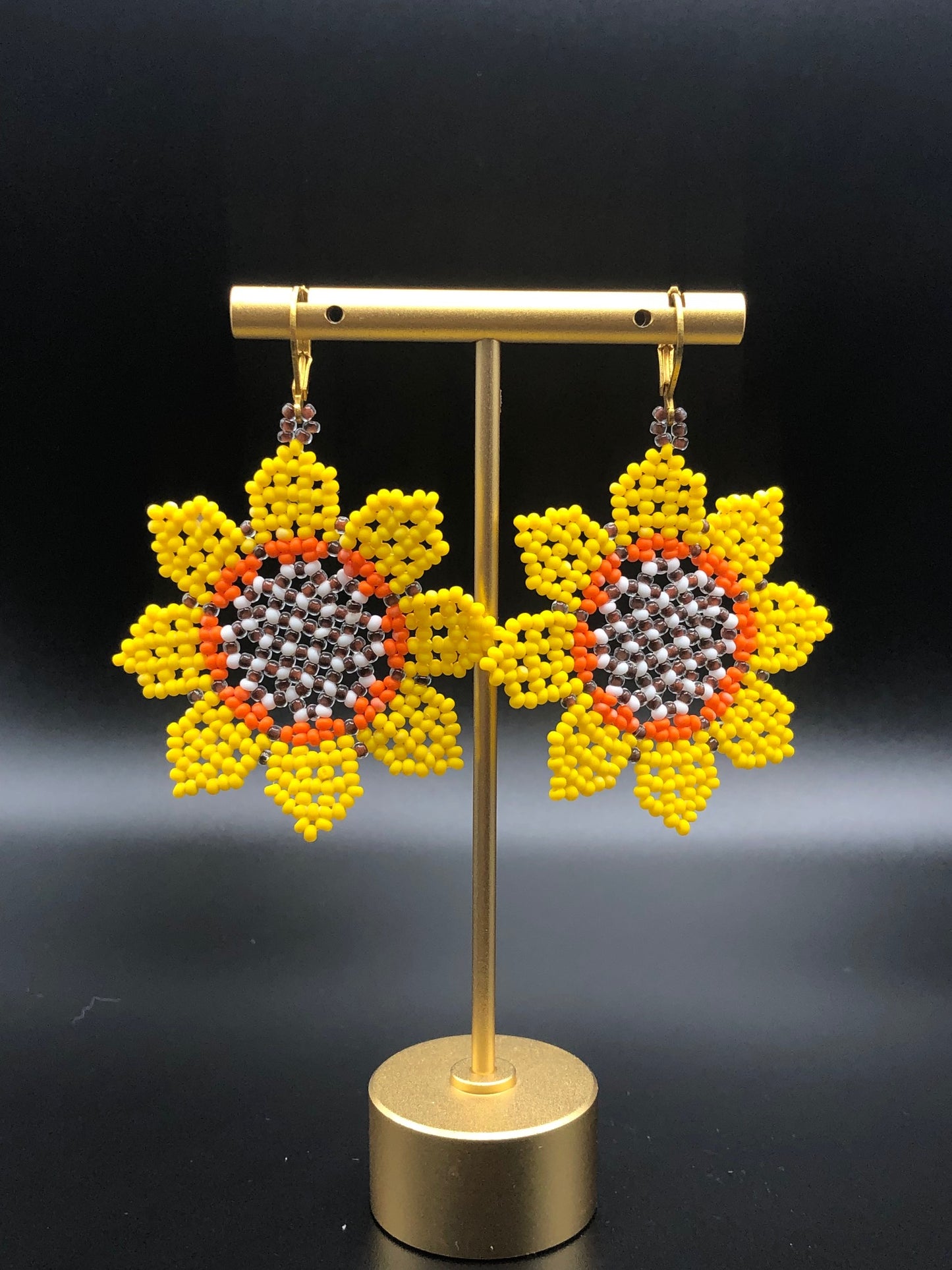 The Brielle || Huichol Sunflower Earrings