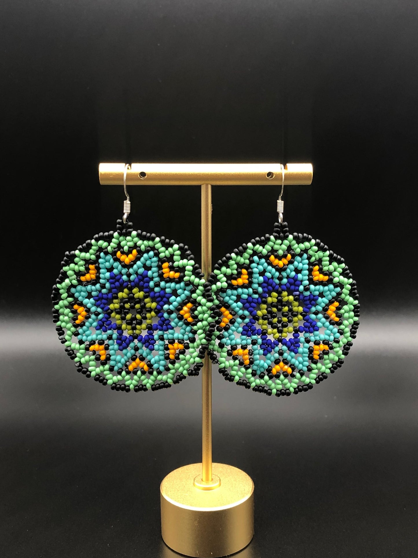 Huichol Mandala Earrings
